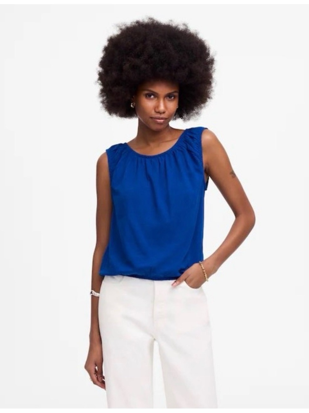 Madewell Vibrant Blue tank top NWOT